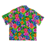 LINDSEY BLAKE Womens Printed Shirt Pink Collared Floral M