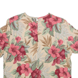 SAG HARBOR Womens Printed Blouse Brown Floral L