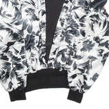 YOUR SIXTH SENSE Womens Printed Blouse Black Long Sleeve Crazy Pattern L