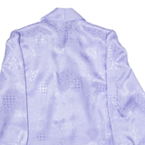 FINKENWALDE Womens Printed Blouse Purple Long Sleeve Crazy Pattern S