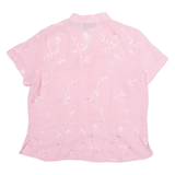 SARAH BENTLEY Petite Womens Blouse Pink V-Neck Floral M