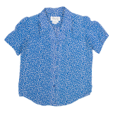 KATHY COMELLI Womens Shirt Blue Collared M