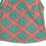 Womens Printed Top Green Sleeveless Crazy Pattern M