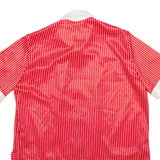 LIND CLARE Womens Shirt Red Collared Striped M