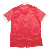 LIND CLARE Womens Shirt Red Collared Striped M