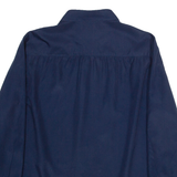 TRICOSA Womens Shirt Blue Collared Long Sleeve XL