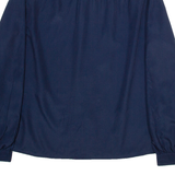 TRICOSA Womens Shirt Blue Collared Long Sleeve XL