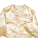ME TOO CREATIONS Womens Printed Shirt Brown Long Sleeve Floral M