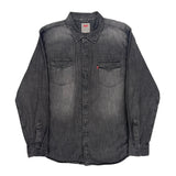 Levis Denim Shirt - XL Gray Cotton