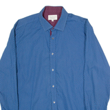 TED BAKER Mens Shirt Blue Long Sleeve L