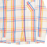 WALDE Swiss MODA Mens Shirt Cream Check Long Sleeve L