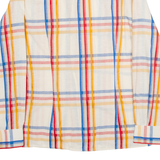 WALDE Swiss MODA Mens Shirt Cream Check Long Sleeve L