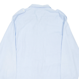 BARBADOS Casual Wear Mens Plain Shirt Blue Long Sleeve L