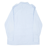 BARBADOS Casual Wear Mens Plain Shirt Blue Long Sleeve L