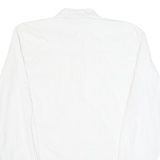 ASHANTI Mens Plain Shirt White Long Sleeve S