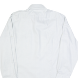 CHEMISERIE FREY Mens Plain Shirt Grey Long Sleeve L