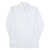 LINEAHB Mens Plain Shirt Grey Long Sleeve M