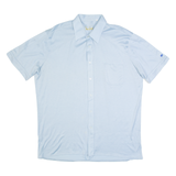 RENATO CAVALLI Mens Plain Shirt Blue L