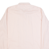M CLUB Mens Formal Shirt Pink 90s Long Sleeve L
