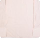 M CLUB Mens Formal Shirt Pink 90s Long Sleeve L