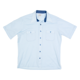 ARROW DOUBLER Mens Plain Shirt Blue M