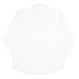 TIPPOS Mens Plain Shirt White Long Sleeve L