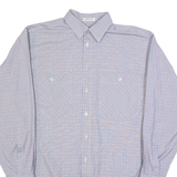 WEIDER MEIDER Mens Shirt Blue Check Long Sleeve L