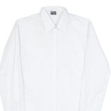 BRANKA DINIC Mens Shirt White Striped Long Sleeve S