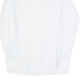 BRANKA DINIC Mens Shirt White Striped Long Sleeve S