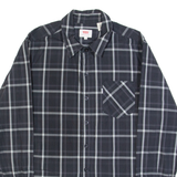 LEVI'S Mens Shirt Black Check Long Sleeve S