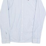TOMMY HILFIGER Mens Shirt Blue Striped Long Sleeve S