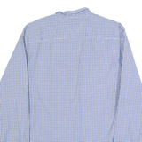 TOMMY HILFIGER Mens Shirt Blue 90s Check Long Sleeve L