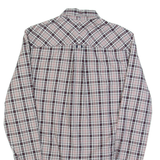FRED PERRY Mens Shirt Grey Check Long Sleeve XS