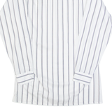 Mens Shirt White Striped Long Sleeve M