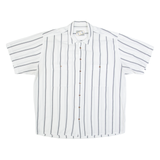 YES Mens Shirt White 90s Striped XL