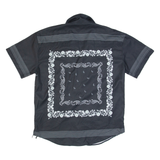 MENNENCE Mens Shirt Black Floral M