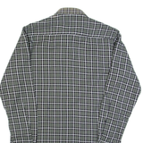 BREMO Mens Shirt Black Check Long Sleeve M