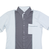 EILLON Mens Plain Shirt Blue M