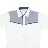 EILLON Mens Plain Shirt White M