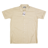 JACK GORON Mens Shirt Beige 90s Crazy Pattern L