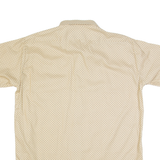 JACK GORON Mens Shirt Beige 90s Crazy Pattern L