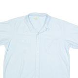 HABAND Mens Plain Shirt Blue L