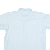 HABAND Mens Plain Shirt Blue L
