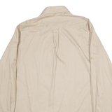 WALBUSCH Mens Plain Shirt Brown Long Sleeve L