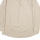 WALBUSCH Mens Plain Shirt Brown Long Sleeve L