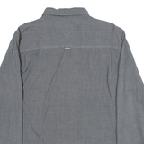 TOMMY HILFIGER Regular Fit Mens Plain Shirt Grey Long Sleeve L