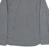 TOMMY HILFIGER Regular Fit Mens Plain Shirt Grey Long Sleeve L