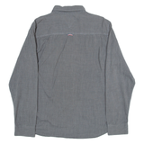 TOMMY HILFIGER Regular Fit Mens Plain Shirt Grey Long Sleeve L