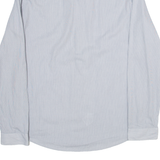 VERSACE Mens Shirt Grey Striped Long Sleeve M