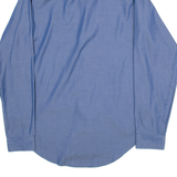 CALVIN KLEIN Slim Fit Mens Plain Shirt Blue Long Sleeve L